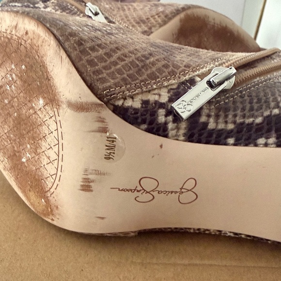 Jessica Simpson Python Print Ankle Booties - Picture 6 of 6
